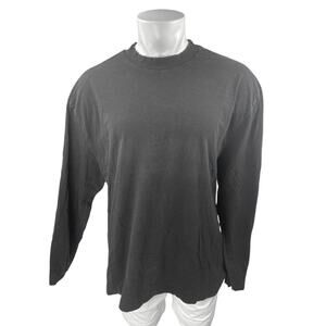 Collusion Men's Black Long Sleeve Crew Neck Sweater Sweatshirt Top Size XXL